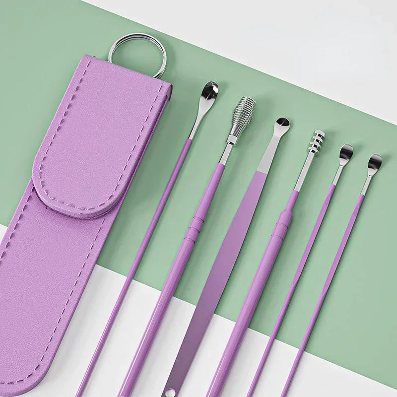 Ear Wax Cleaner Earwax Removal Tool Pick Digging Artifact Earpick Cleaning Ears Remover For Clean Your Kit Gadgets New