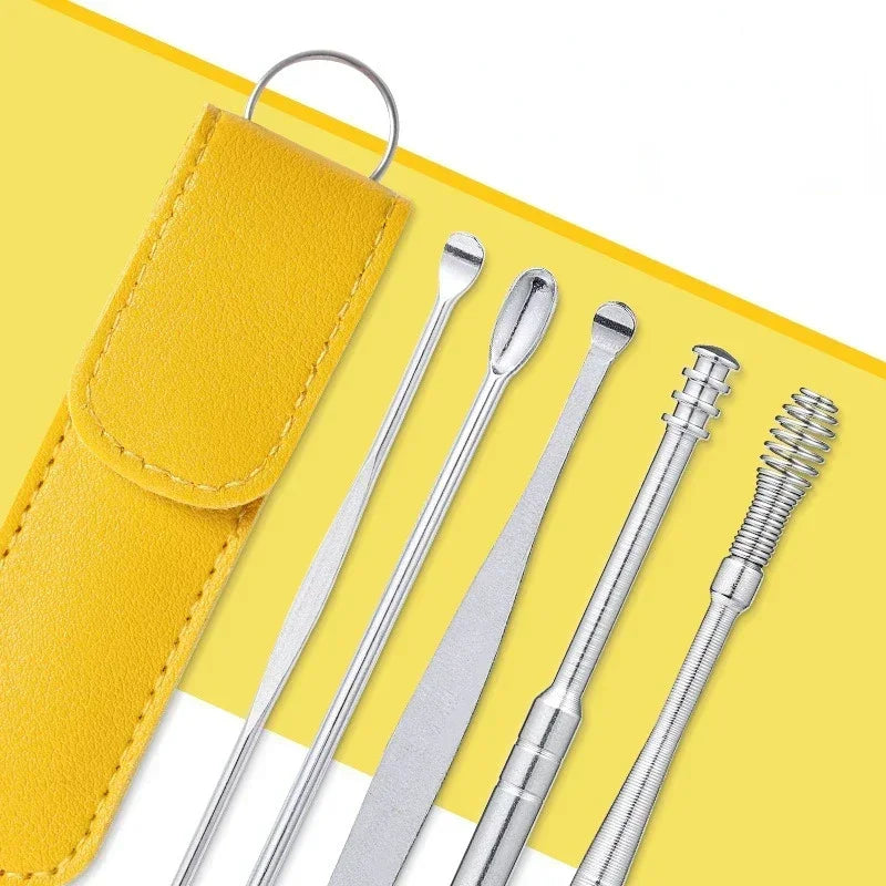 Ear Wax Cleaner Earwax Removal Tool Pick Digging Artifact Earpick Cleaning Ears Remover For Clean Your Kit Gadgets New