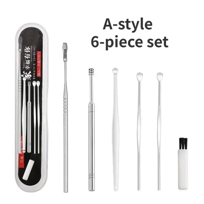 Ear Wax Cleaner Earwax Removal Tool Pick Digging Artifact Earpick Cleaning Ears Remover For Clean Your Kit Gadgets New