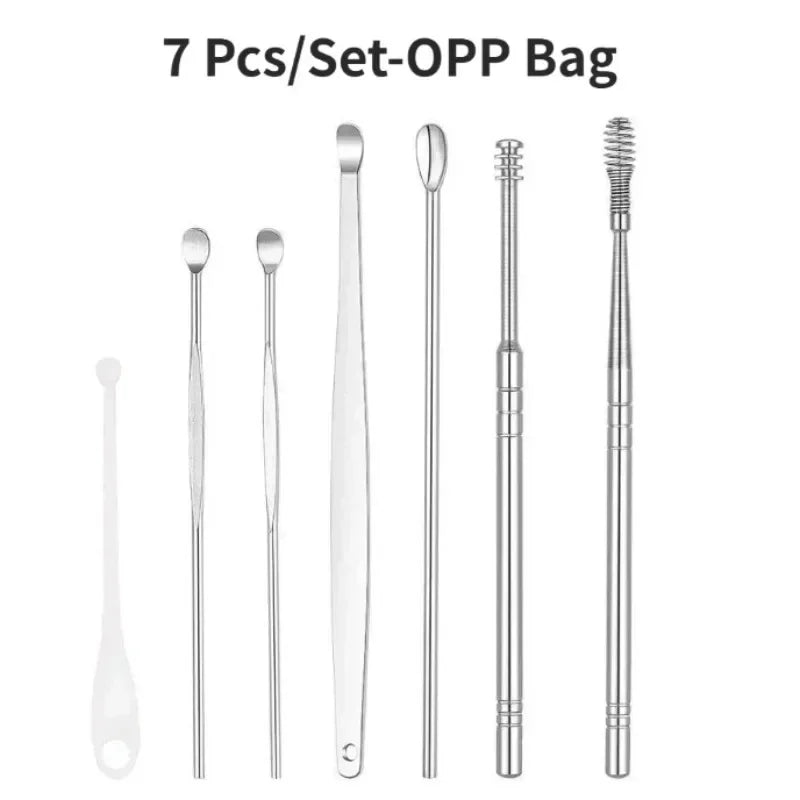 Ear Wax Cleaner Earwax Removal Tool Pick Digging Artifact Earpick Cleaning Ears Remover For Clean Your Kit Gadgets New