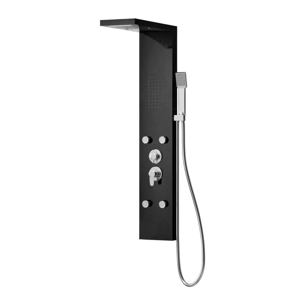 Easy Temperature Control Anti-limescale Bath Screen Shower Head Set, Gentle And Rain-like Spray Handheld Shower
