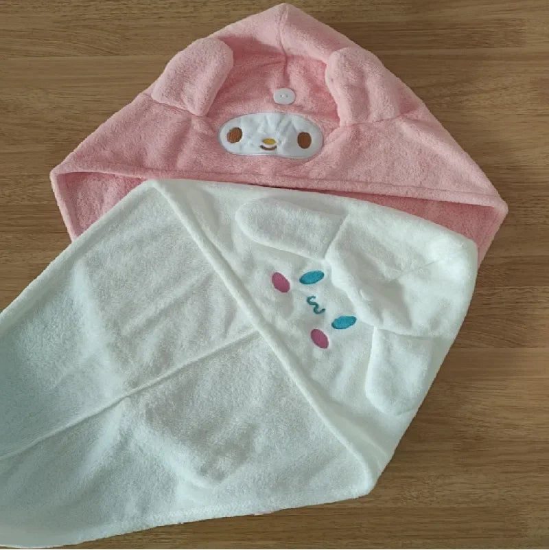 Cute Women Hair Drying Hat Quick-dry Microfiber Hair Towel Cap Hat Bath Hat Solid Towel Cap Super Absorption Hair Dry Cap