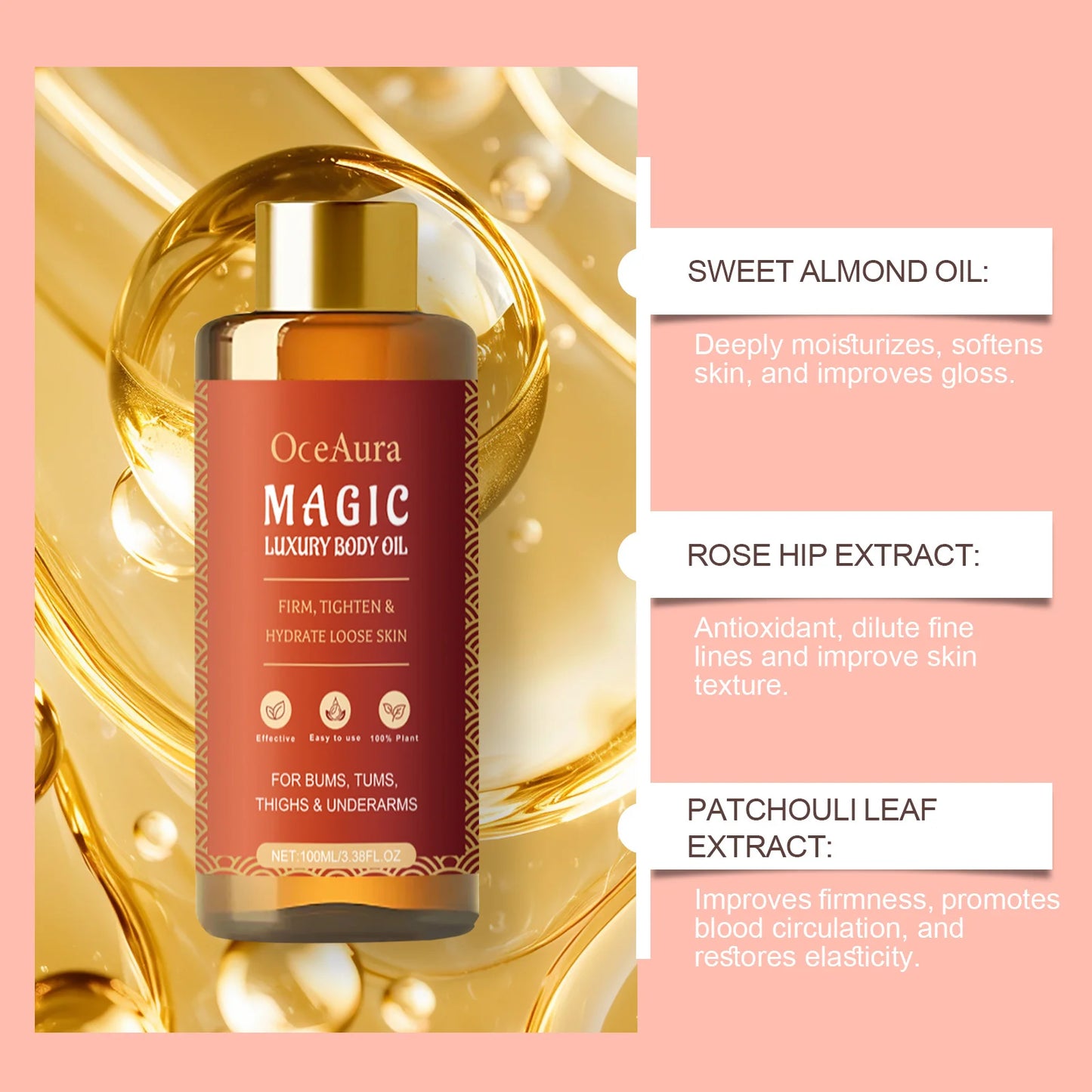 Magic Luxury Body Oil – Firming, Rejuvenating, Deeply Moisturizing